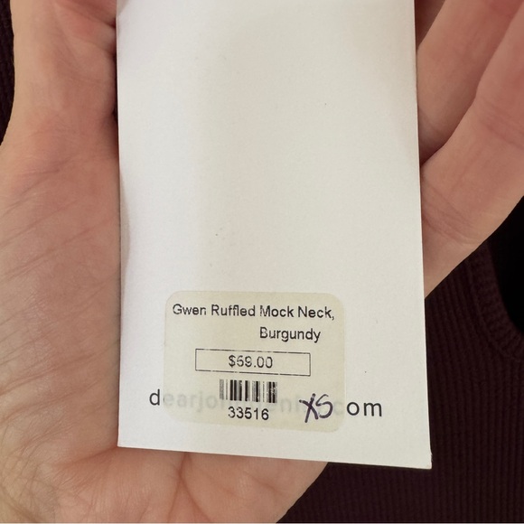 Dear John Plum Ruffled Top - Picture 6 of 6